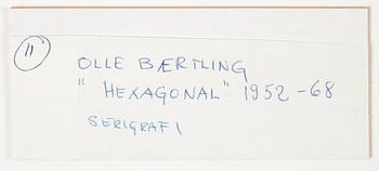 Olle Bærtling, "Hexagonal".  Ur sviten: "The Angles of Open Form Infinite Space from Cinètisme to Open Form 1949 - 1968".