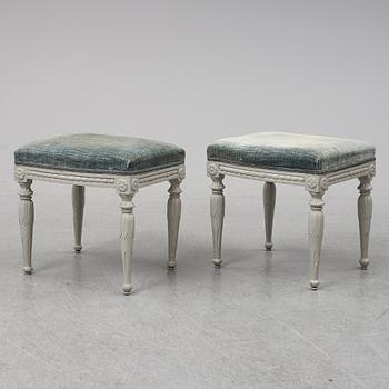 A late 18th Century Gustavian stools.