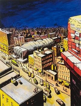 Carl Johan De Geer, lithograph in colours, signed Ea.