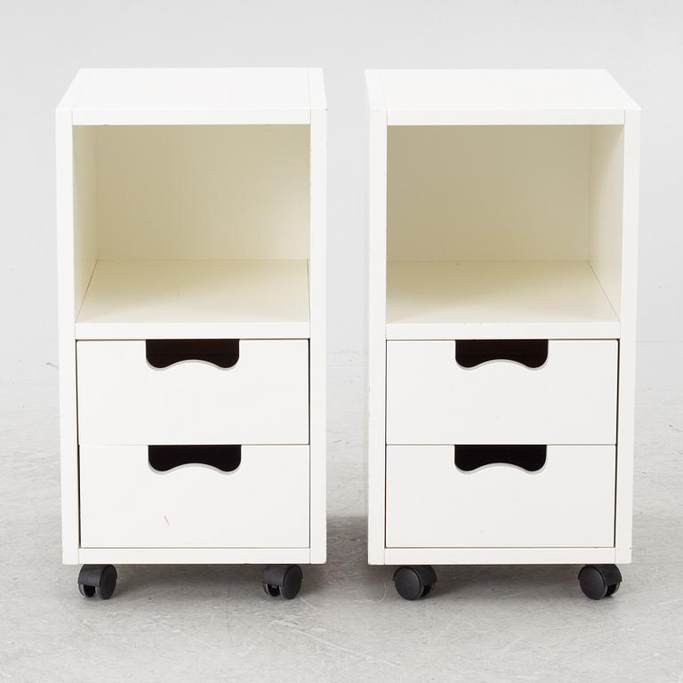 Jonas Bohlin, & Thomas Sandell, hurts/sängbord, ett par, "Snö", Asplund.