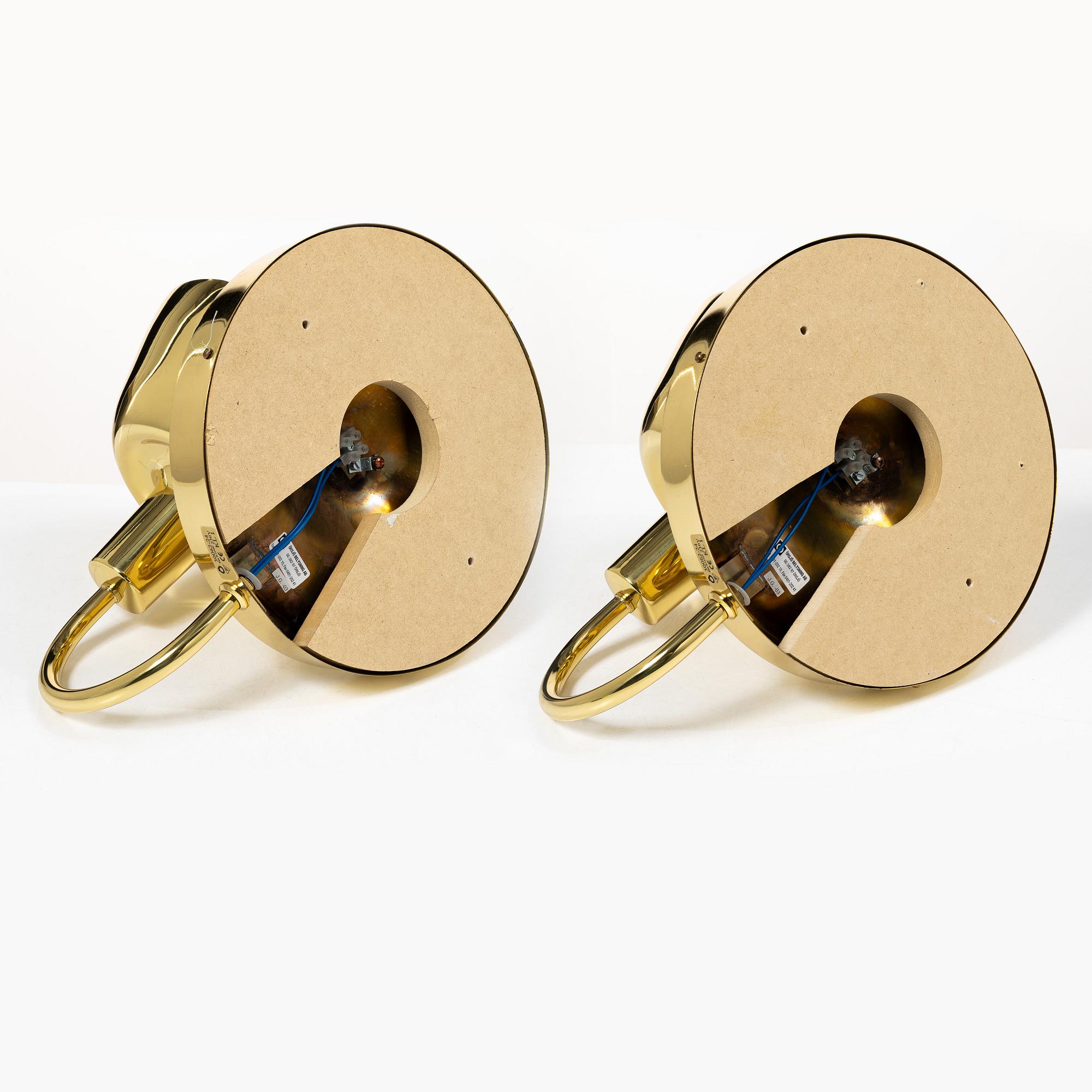 Josef Frank, wall lamps, a pair, model 2389, Svenskt Tenn.