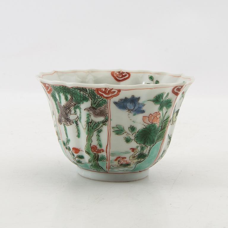 Kopp Kina Qingdynastin, Kangxi (1662-1722) porslin.