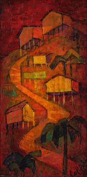 885. Louis Toffoli, Composition with houses.