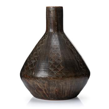 96. Carl-Harry Stålhane, a unique stoneware vase, Rörstrand, Sweden 1960.