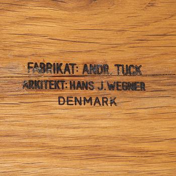 Hans J. Wegner, a nesting table, Andreas Tuck, Denmark, mid 20th Century.