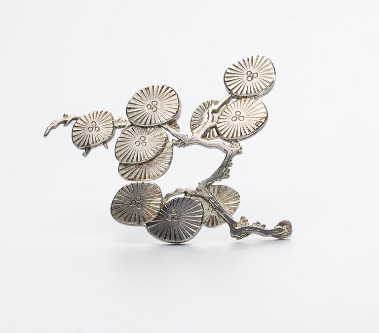 BROSCH, Wiwen Nilsson, Lund 1955, nr 28, sterling silver vikt ca 18 g.