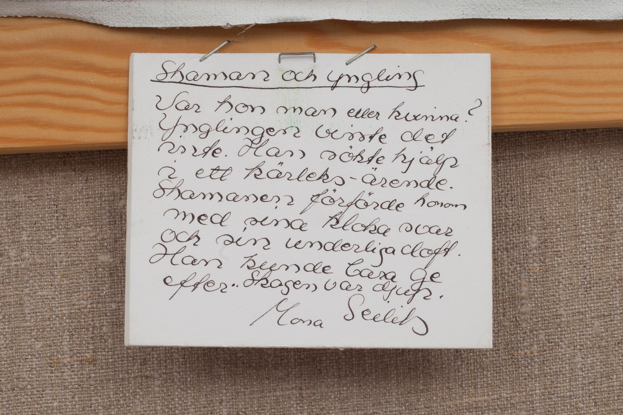 MONA SEILITZ, olja på duk. Signerad.