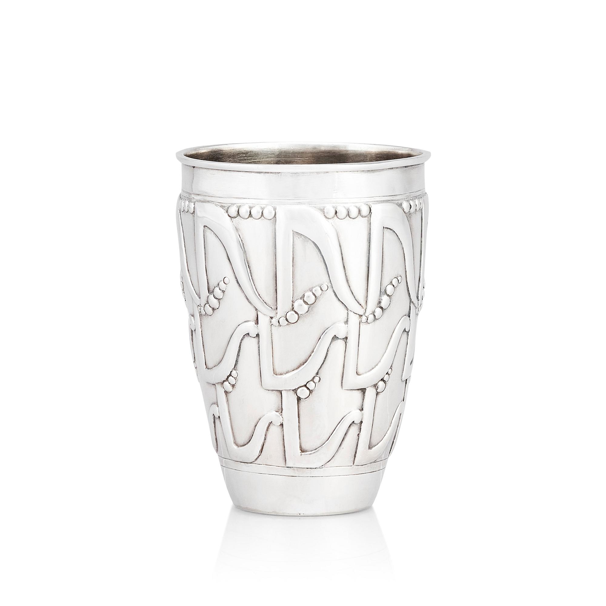 Thorvald Bindesbøll, a silver beaker, A. Michelsen, Copenhagen 1904.
