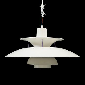 TAKLAMPA, "PH-5", Poul Henningsen, Louis Poulsen, Danmark, 1900-talets andra hälft, höjd 27 cm.