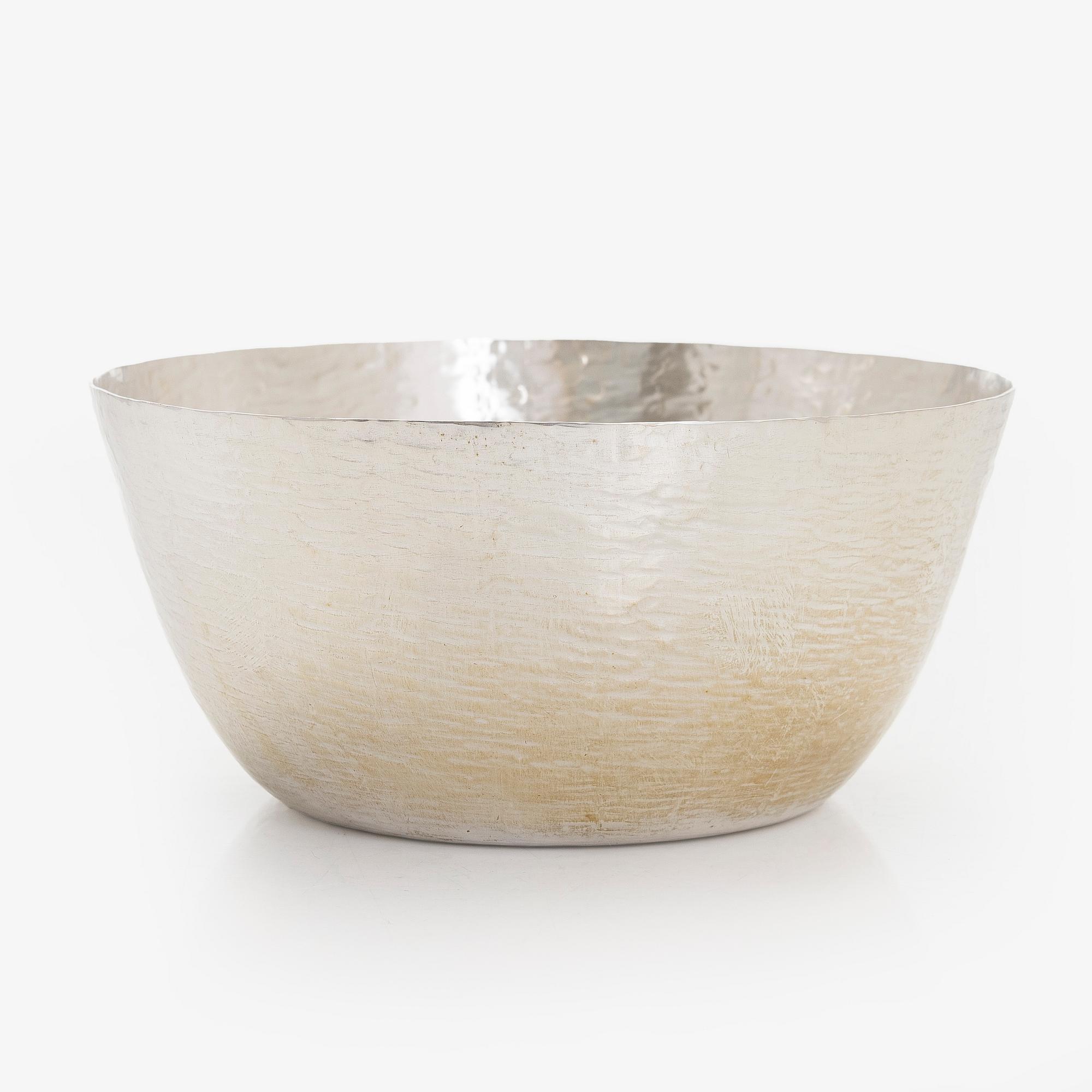 Tapio Wirkkala, skål, silver, TW 243, Kultakeskus, Tavastehus 1979.