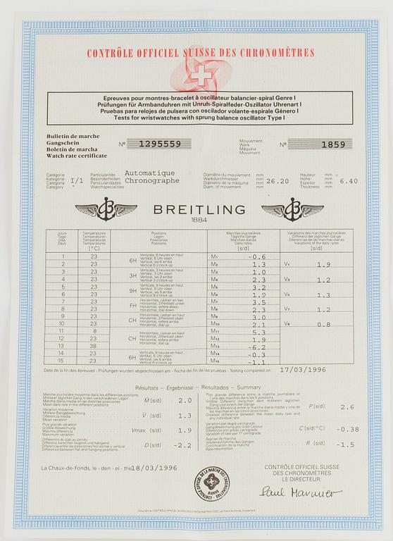 BREITLING, Navitimer 1461, chronograph.