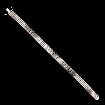 ARMBAND, 14 k guld, diamanter tot ca 3.60 ct.