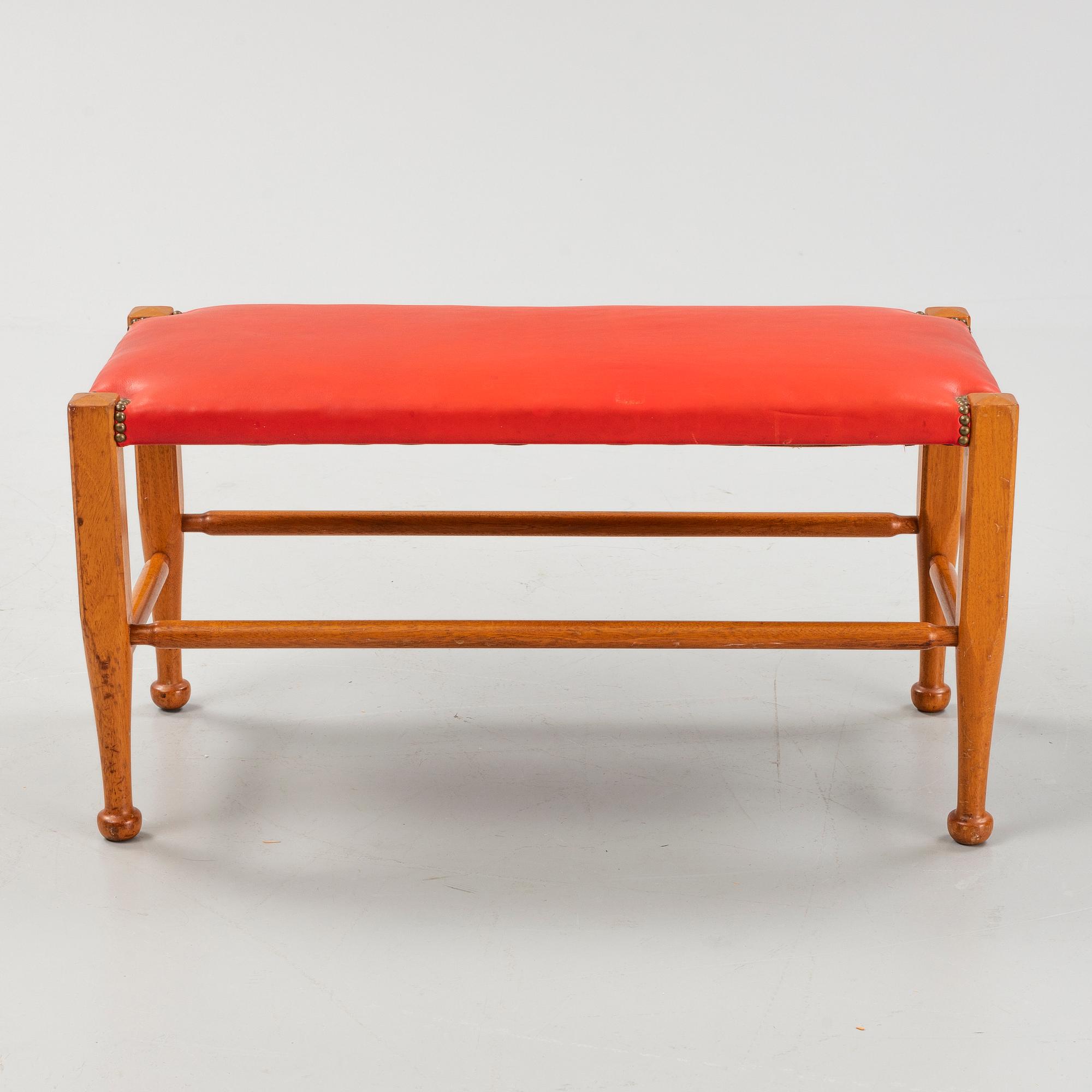 Josef Frank, a mahogany model '2009' bench, Svenskt Tenn, Sweden.