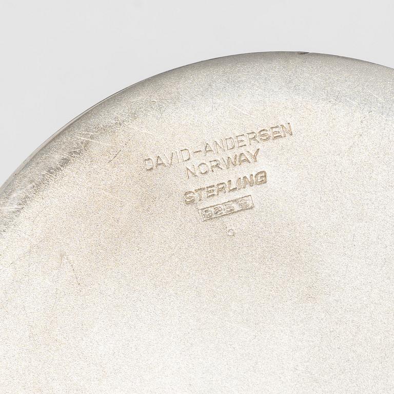 David Andersen, lockask, sterlingsilver och emalj, Norge, 1900-talets mitt.