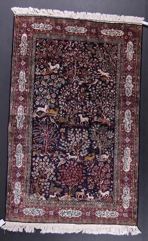 MATTA, silke, sannolikt Kashmir, ca 197 x 123.