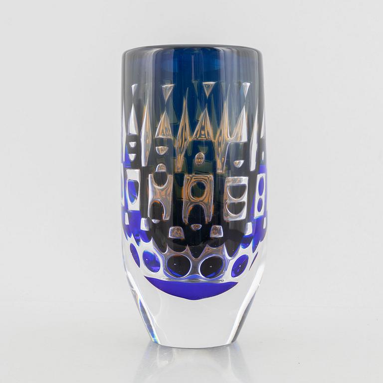 Ingeborg Lundin, vas, glas, ariel, Orrefors 1977.