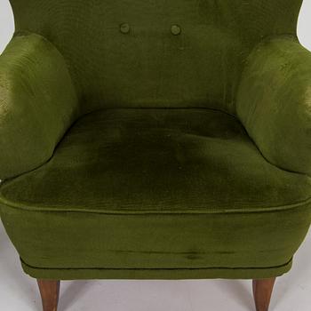 Ilmari Lappalainen, a pair of 1950's 'Laila' armchairs for Asko, Finland.