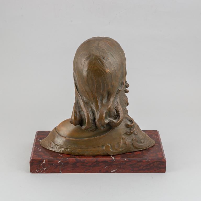 Léon Noël Delagrange, a bronze sculpture, signed.