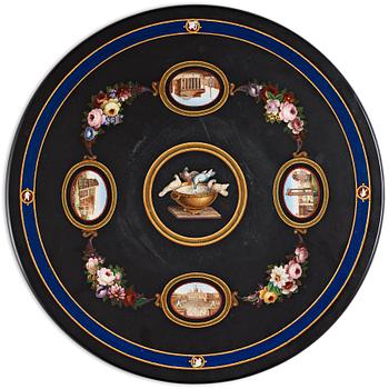 101. An Italian 19th century micromosaic table top.