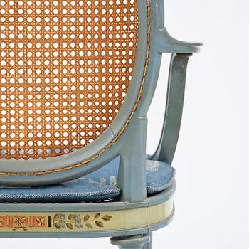 Carl Malmsten, a pair of Swedish Grace chairs, cabinetmaker Albin Johansson, Stockholm, for Villa Kvikkjokk, 1927.