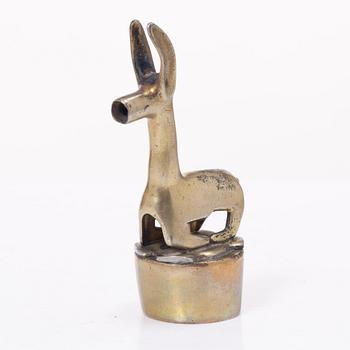 Estrid Ericson, Seal stamp in the shape of an antelope, model no A1200,  Svenskt Tenn, designed 1929 – 1930.