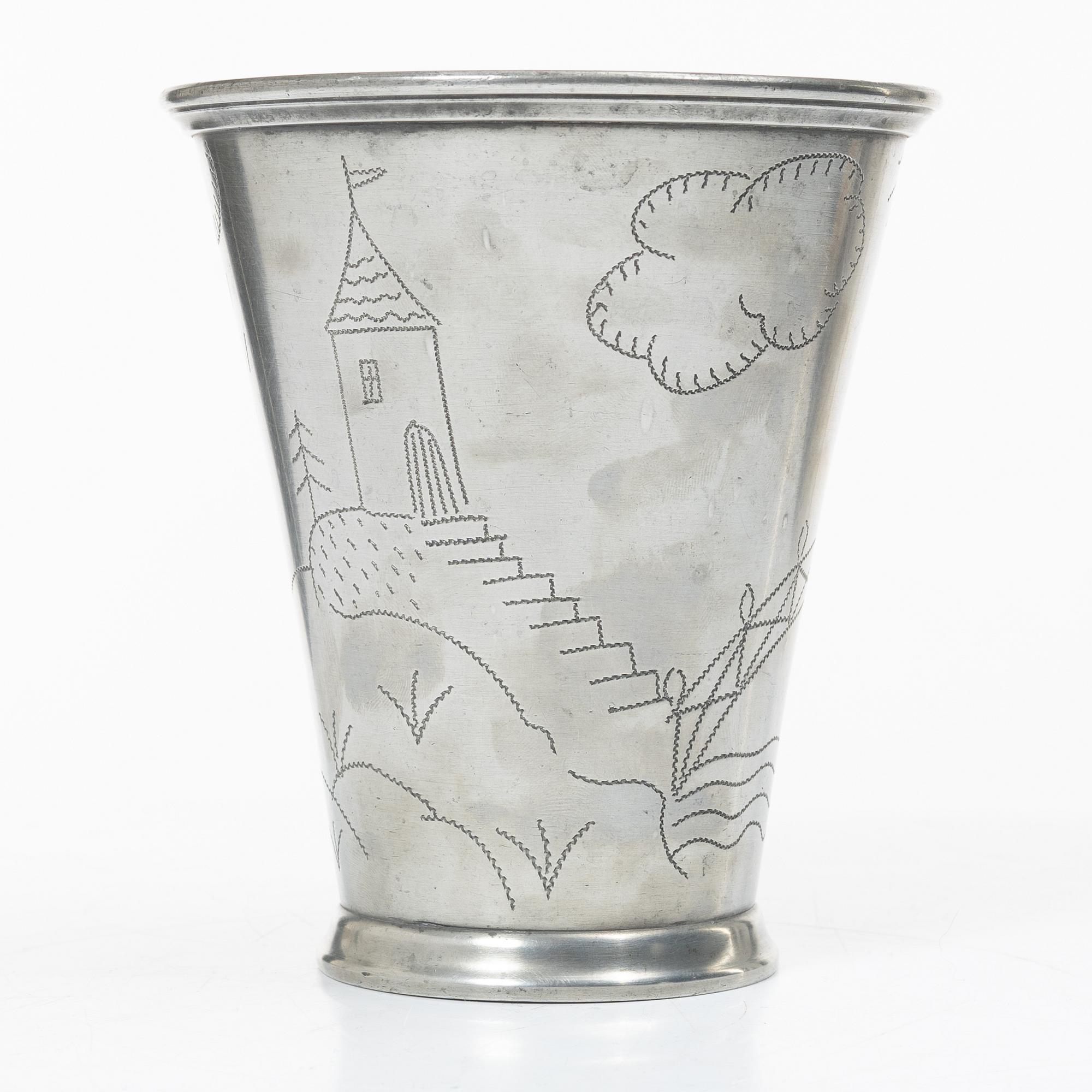 Firma Svenskt Tenn, a vase, Stockholm, 1924.