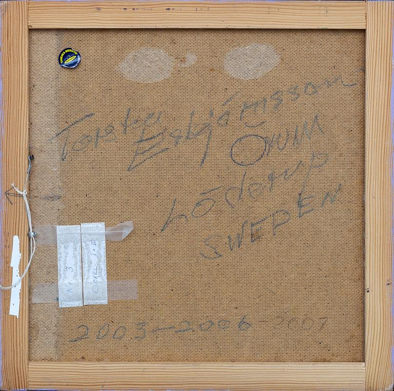 TORSTEN ESBJÖRNSSON, oil on panel,, a tergo signed 2003-2006-2007.