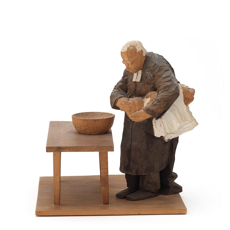 Axel Petersson Döderhultarn, "Barndop" (3).