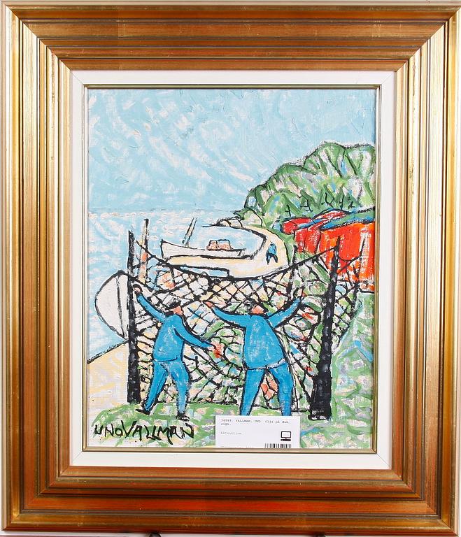 VALLMAN, UNO. Olja på duk, sign.