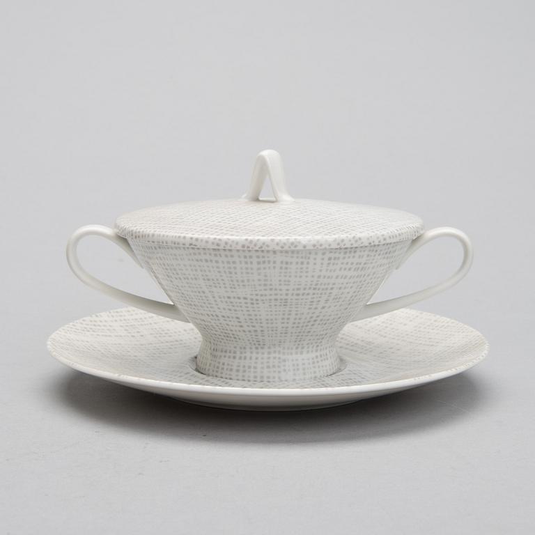 MATSERVIS, 78 delar, porslin, " Form 2000", Richard S. Latham & Raymond Loewy, Rosenthal 1900-talets mitt.