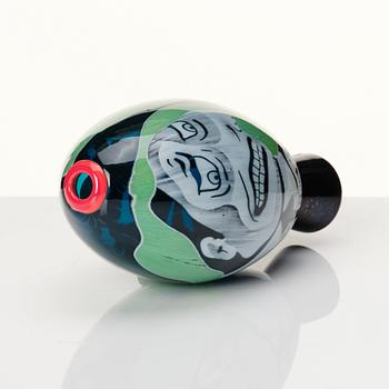 Peter Hermansson, a 'graal' glass vase 'Such a scream', Boda, Sweden 2016.