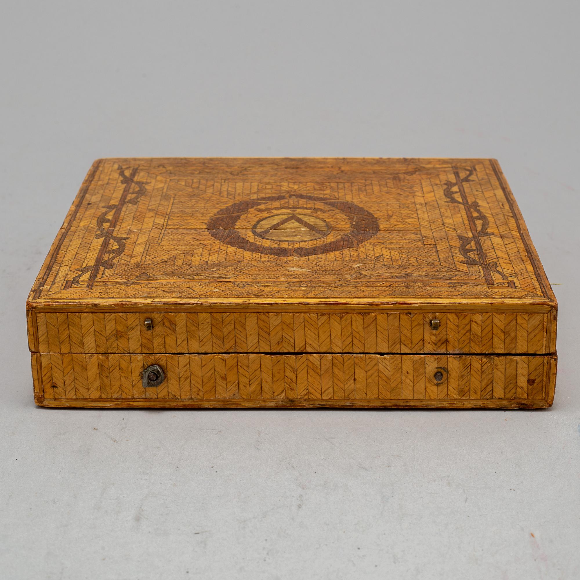 SKRIN, halmarbete, sengustavianskt, omkring 1800.