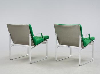 FÅTÖLJER, ett par, Bruno Mathsson, Mathsson International AB, 1970-tal.