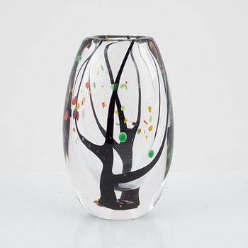 Vicke Lindstrand, Vicke Lindstrand, an 'Autumn' (Höst) glass vase, Kosta glassworks, Sweden,