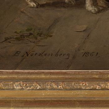 BENGT NORDENBERG, oil on relined canvas, signed B. Nordenberg and dated 1861.