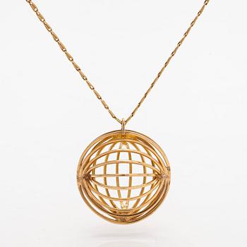 Korusetti, 3 osaa, riipus, rannekoru, korvakorut, 14K kultaa. A. Tillander, Helsinki.