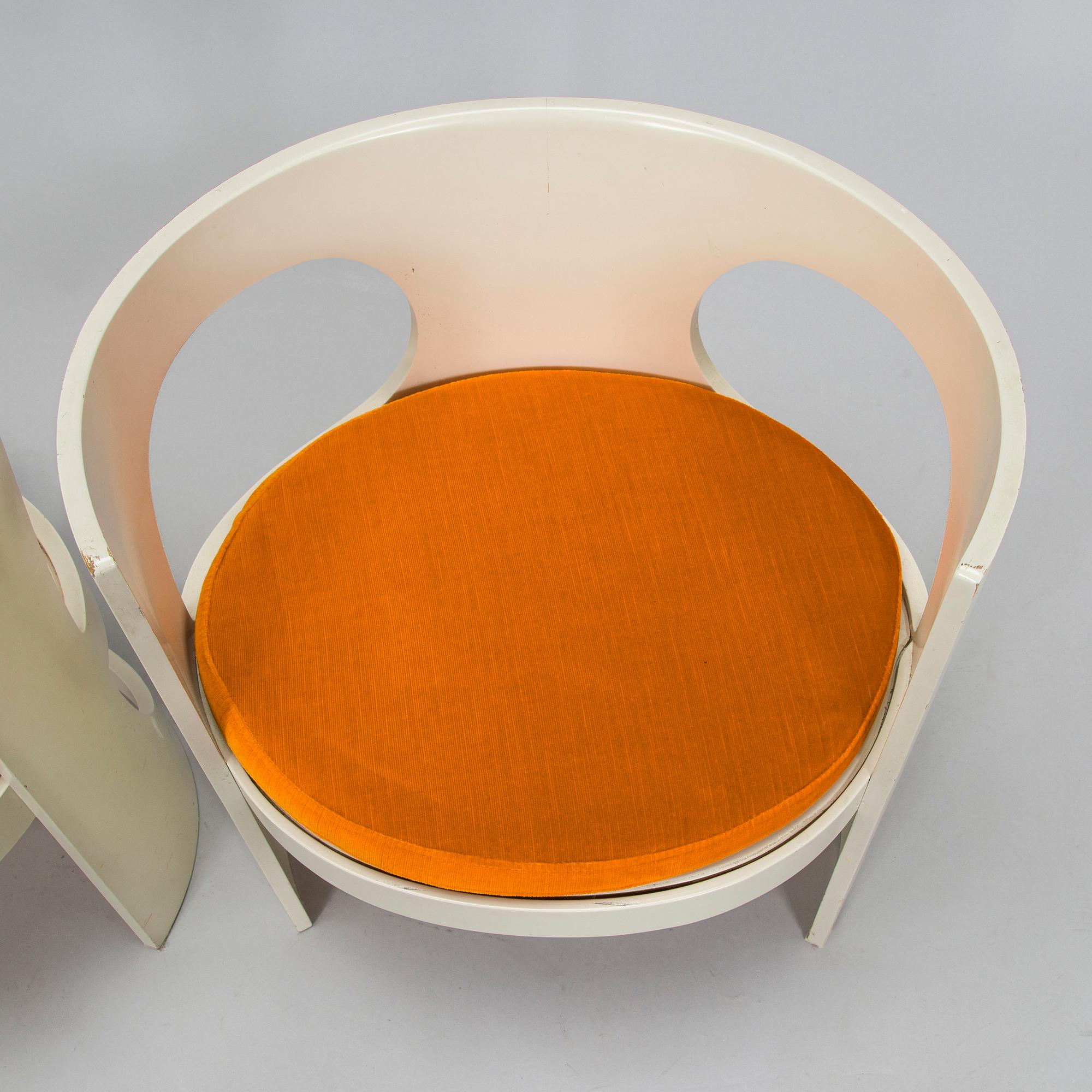 Arne Jacobsen, a set of four 'Prepop' chairs, for Asko, Finland, later half of the 20th century.