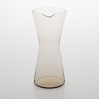 Kaj Franck,  Six '2744' drinking glasses for and Nuutajärv, 1950's. Jug '1610' for Iittala new production.
