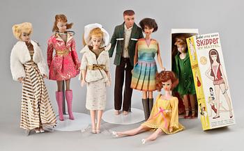 PARTI DOCKOR. Bl a Barbie och Skipper, Mattel.