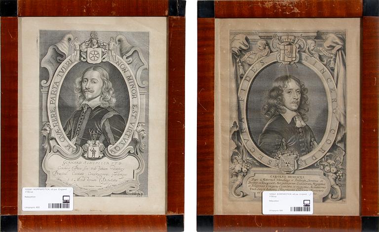 KOPPARSTICK, ett par, England 1700-tal.