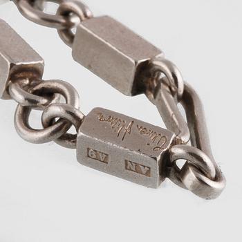 COLLIER, sterlingsilver, Wiwen Nilsson, Lund, 1951. Vikt 44,6 gram.