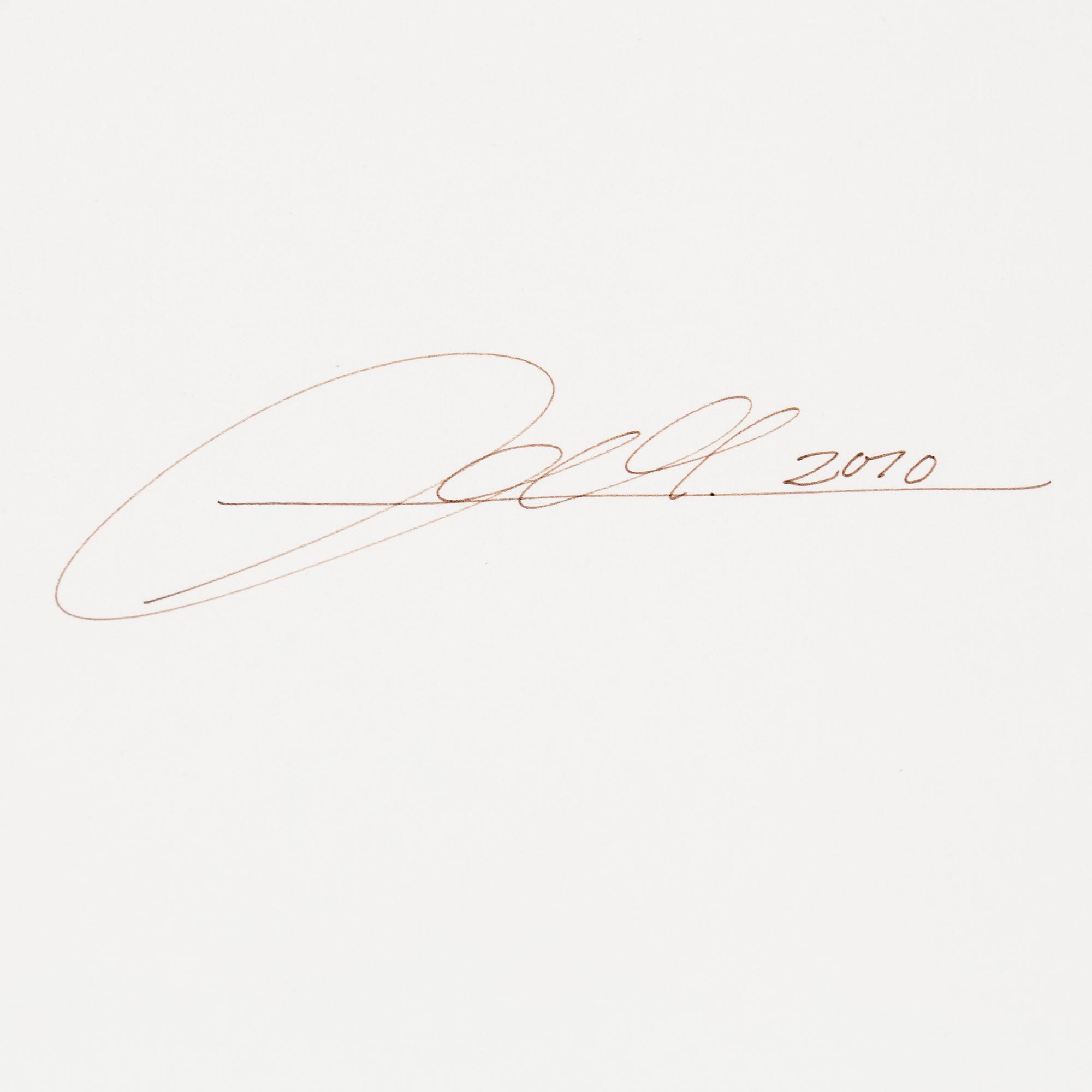 EVA MARIE LINDAHL, Graphite drawing (The Violence), signed and dated 2010 on verso.