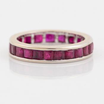 Ruby eternity ring.