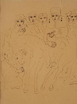 Carl Fredrik Hill, Figures and horse.