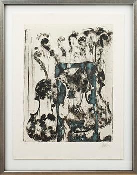 Fernandez Arman · FERNANDEZ ARMAN, färggravyr, signerad, H/C.