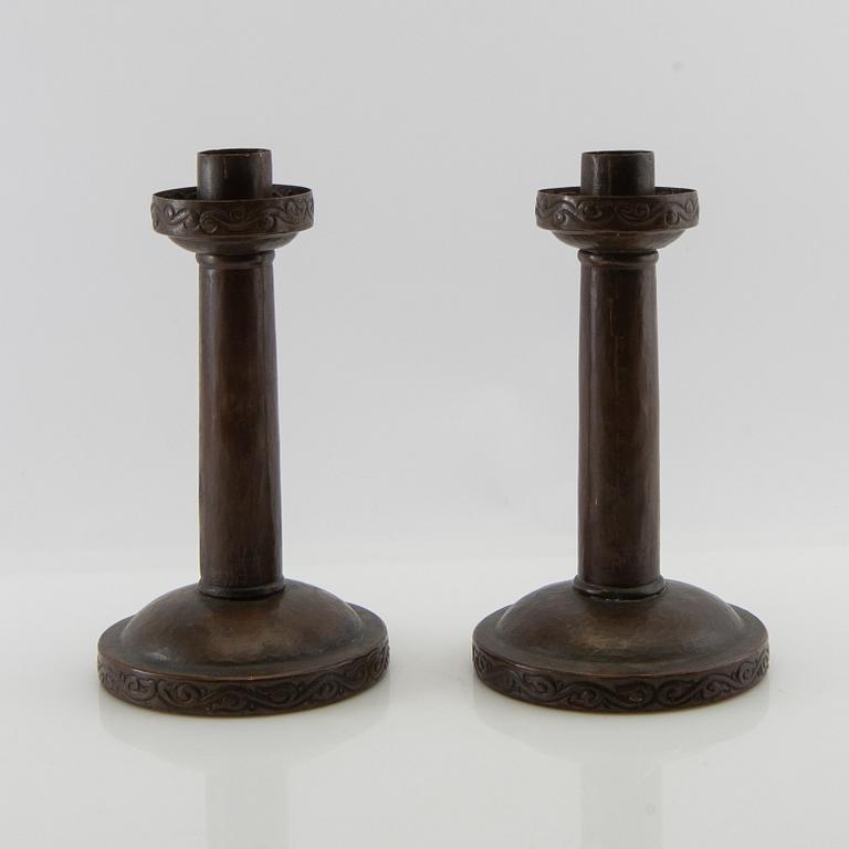 Candelabra, a pair, Art Nouveau, early 20th century.