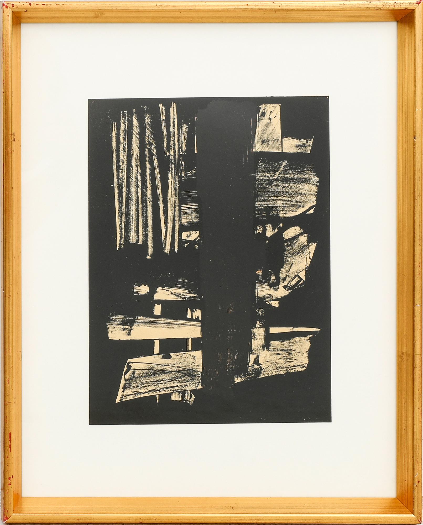 Pierre Soulages, "Lithographie n° 9".
