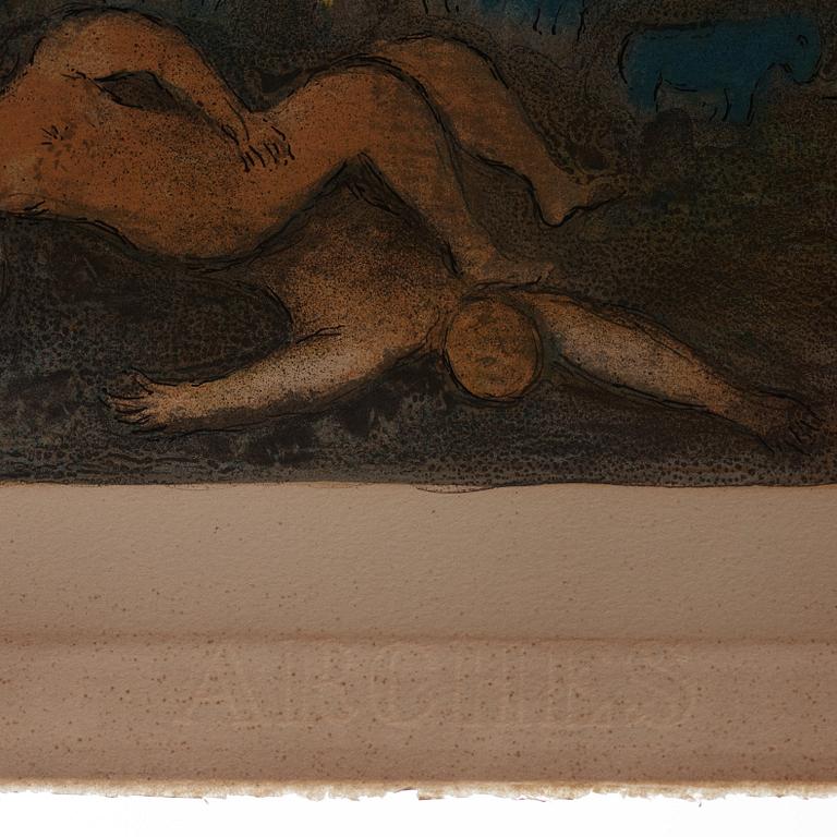 Marc Chagall, "Enlèvement de Chloé", from Daphnis et Chloé.