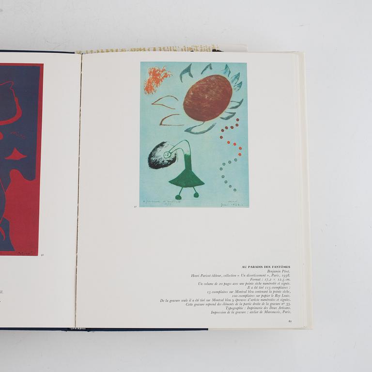 Books, 4 pcs, "Miró graveur", Daniel Lelong Editeur, 1928-83.