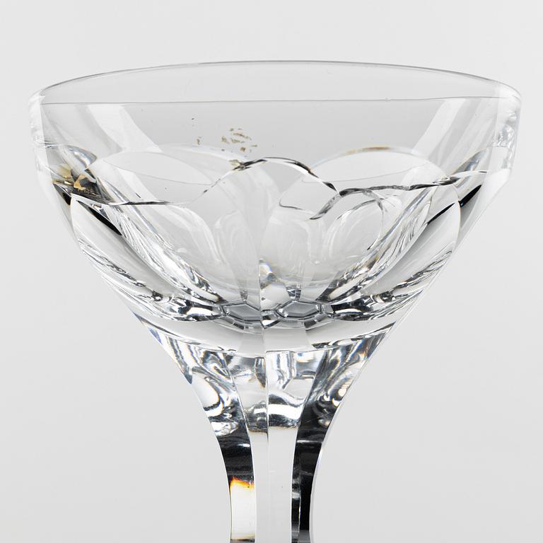 Elis Bergh, glasservis, 96 delar,  "Rosersberg", Kosta.